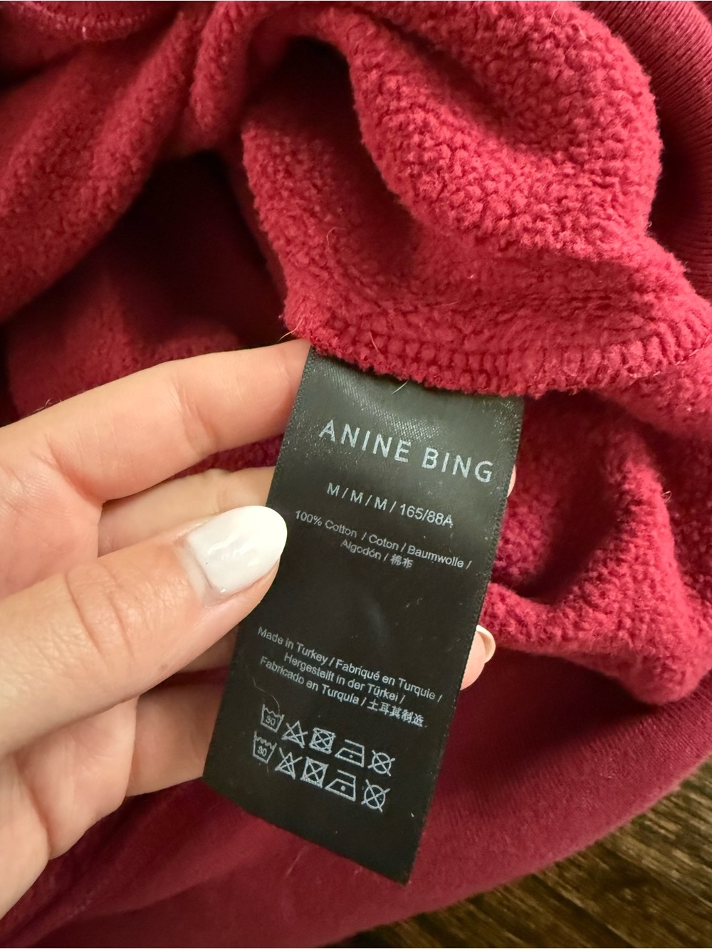 Anine Bing Alec Women Hoodie Sport Red - Picture 4 of 4
